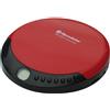 Roadstar PCD-435NCD/RD Discman, Lettore CD, CDA, CD-R, CD-RW, Portatile con Auricolari Inclusi, senza Fili, Display LCD, Batterie, Rosso