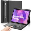 IVEOPPE Cover Tastiera Lenovo Idea Tab Pro 12.7 Pollici 2025 con Touchpad, Custodia Tastiera Trackpad Italiano Bluetooth Retroilluminata per Lenovo Xiaoxin Pad Pro 12,7 2025, Nero
