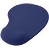 OcioDual Tappetino Mouse Poggiapolsi, Tessuto Morbido con Base in Gomma Antiscivolo, Colore Blu Scuro, Tappetino Mouse Ergonomico con Supporto in Gel, Gioco, Ufficio
