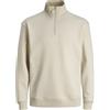 JACK & JONES Jjebradley Sweat Half Zip Noos Felpa Uomo, Monks Robe., L
