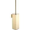 BVL Scopino Bagno WC da Parete Oro, Acciaio Inossidabile 304 Scopino WC, Spazzolone Bagno WC Indipendente Quadrato