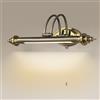 ACMHNC Lampada da Specchio Bagno Vintage con Interruttore a Tirante, 52cm Applique LED Parete Bagno Retrò, 7W 4000K Luce Specchio, IP44 Impermeabile, Orientabile 240°, Luce per Trucco e Quadri
