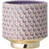 Nordring, Vaso da fiori in ceramica Goldy - Fioriera colorata, vaso per piante, piante grasse Dimensione M (12,5 cm ø) Diametro 5-1/8, Gres, malva
