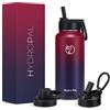 Hydropal Borraccia Termica in Acciaio Inox, Borraccia con Cannuccia 500ml/750ml/1L/1.2L/1.9L, Bottiglia Termica Doppia Parete per Bevande Calde e Fredde, Thermos Senza BPA per Scuola, Sport, Palestra
