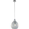 BeLight Lampada Sospensione in Ferro 1 Luce Attacco E27 - Potenza 55W - Ø21cm Vetro Trasparente