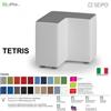 SEIPO POUF TETRIS TE0006 Elemento singolo 50*50 Angolo esterno retto SEIPO Tessuto V