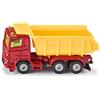 Siku 1075, Camion con cassone ribaltabile, Metallo,Plastica, Rosso,Giallo