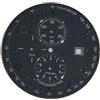 Quadrante chrono Miyota OS60 nero opaco cifre arabe cromate 35,50 mm Portoghese