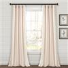 Lush Decor Farmhouse - Coppia di tende a pannello, in misto cotone riciclato, tinta in filo, 213,4 x 106,7 cm, colore: rosa