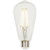 Westinghouse Lighting 4518340 - Lampadina LED a filamento trasparente dimmerabile da 7 watt (equivalente a 60 watt) ST64, base E27