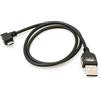 System-S - Cavo Pieghevole a Spirale Micro USB 2.0, con connettore angolare a 90° (Sinistra/Maschio), Adattatore Cavo Dati e Ricarica, 50cm.