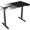 ICY BOX Scrivania regolabile elettrica con IB-EW122B-TT 140x70 cm per sedersi e stare in
