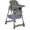 Moni Seggiolone Lindo colore Grigio Con Set Pappa