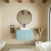 Parama Mobile bagno sospeso 60cm carta da zucchero cannettato 2 ante con top | Pelion
