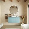 Parama Mobile bagno sospeso 100cm carta da zucchero cannettato 3 ante con top | Pelion