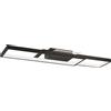 HOMCOM Lampada LED a Soffitto Dimmerabile 3000-6000K con Telecomando e Interruttore, 70x30 cm, Nero | Aosom Italy