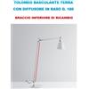 Artemide braccio inferiore con molla e cavo acciaio ricambio Tolomeo basculante terra