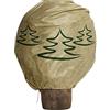 Windhager Telo Protettivo Invernale in Tessuto Non Tessuto, Protezione dal Freddo, antigelo, da Giardino, Motivo Albero di Natale, Misura XL, 1,1 x 1,1 m, Beige, 06897