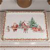 PETTI Artigiani Italiani - Coprifornello Natalizio per Cucina, Copri Piano Cottura 50x70 cm, Coprifuochi Santas Land, 100% Made in Itay