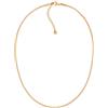 day berlin day.berlin collana Vina da donna placcata oro 18k, girocollo corto a serpente rotonda filigrana 39+5cm regolabile, spessore 2mm, acciaio inox 316L, senza nichel e resistente all'acqua