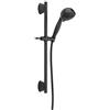 Delta 51559-BL H2Okinetic Slide Bar Hand Shower Handshower, Matte Black