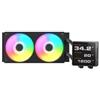 COUGAR Poseidon Vistek Pro ARGB 240 CPU Liquid Cooler Display IPS Intel 1851/1700/1200 AMD AM5/AM4