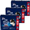 FELIX Set Prova Multigusto 80x85G e 160x85G Felix Cat Le Ghiottonerie Carne e Mix MIX MULTIGUSTO