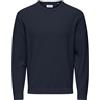 Only & Sons Onstony DS 12 LS Waffle Crew Knit Noos, Corda Elastica, XXL Uomo