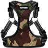 Best Pet Supplies Voyager Pettorina regolabile per cani, traspirante, anti-tiro, per cani di taglia piccola, media e grande, facile da infilare, strisce riflettenti, militare/bordo nero, XL