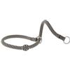 Ferplast Collare Semistrozzo SPORT, Collare per Cani, Collare da Addestramento con Anelli Regolabili, in Cordino di Nylon, Lunghezza 50 cm, spessore 13 mm, Marrone-Nero