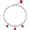 Brosway Bracciale Donna, Bracciale Tennis in Acciaio con Simbolo Cuore | Collezione Desideri - BEI044