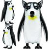 Randimals P-Dawg - Statuetta ibrida a forma di pinguino e husky, mix unico di animali da fattoria e safari, unisex per bambini e bambini