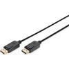 DIGITUS Cavo DisplayPort - Full-HD 1080p/60Hz - 2m - con blocco - Displayport 1.1a - Compatibile con PC, monitor, schede grafiche per videogiochi