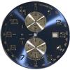 Quadrante chrono Miyota OS60 blu soleil cifre arabe dorate 35,50 mm Portoghese