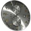 Miyota Quadrante chrono Miyota OS60 silver cifre arabe dorate 35,50 mm Portoghese