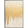 KARE Design Quadro con cornice Abstract, bianco/oro, arte astratta, acrilico su tela, per studio, sala, corridoio, camera, 120x80 cm