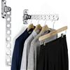 COTTAGE LIFE Wall Mounted Clothes Drying Rack - Foldable Stainless Steel Laundry Hanger | Space-Saving Indoor/Outdoor Use | 2 Pack