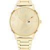 Tommy Hilfiger Orologio Analogico al Quarzo da Donna con Cinturino in Acciaio Inossidabile di Colore Dorato - 1782366