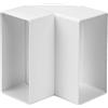 EUROPLAST 220x55mm Curva 90° Verticale - Raccordo/Connettore per Tubo Rettangolare - PVC