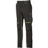 U-POWER DON'T WORRY... BE HAPPY! U-Power World, Pantaloni Cargo Slim Fit, con Multi Tasche Frontali e Laterali, Pantaloni Comodi ed Estensibili, con Bottone Frontale, Tessuto Traspirante (BLACK CARBON_L)