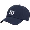 Wilson Cappello Perforato Active, Cappello Dinamico con Fascia Ad Asciugatura Rapida E Corona Strutturata, dal Design Leggero E vestibilità Regolabile, Colore: Blu Navy Classico, Taglia: SM