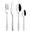 GUZZINI Set 24 Pz Posate Acciaio Coltelli, Cucchiai, Forchette, Cucchiaini