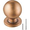 VEVOR Pomelli per Mobili, 12 Pezzi, Maniglie per Cassetti e Porte in Lega di Zinco, Pomelli Rotondi, Ferramenta per Armadietti con Viti per Bagno e Cucina, 25 mm Colore Ottone Anticato