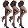 ZIHUA 3 Paia Collant Donna 20 Denari, Nero, Nudo