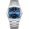 Poedagar Orologio da polso da uomo, al quarzo, impermeabile, luminoso, con data, settimana, alla moda, business, classico, in acciaio inox, orologio da uomo (Silver Blue)