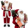 Avilia - Decorazioni Natalizie Babbo Natale in Piedi 60/110/120 cm con Abito Rosso Tradizionale e Dettagli Realistici, Pronto all'Uso per Addobbare Casa e Creare Magia Festiva (110 cm)
