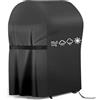 AMNZOLXY Copertura Barbecue da Esterno, Copri barbecue da Esterno Impermeabile, Telo Copri Barbecue Esterno,Telo Barbecue Impermeabile, Anti Polvere Neve Pioggia Feci di Uccelli Sole(77 x 67 x 110CM)