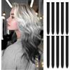 ELNX 10 Estensioni per Capelli Nere | 22 Clip-In | Ciocche Lunghe e Lisce Sintetiche per Ragazze, Bambini, Donne - Quotidiano, Festa, Natale (Nero)