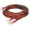 Krüger&Matz KM0335-5M - Set di 2 cavi per altoparlanti con spine a banana, 5 m