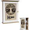 Rongxze Cassetta portachiavi in legno, portachiavi con albero della vita, design vintage, portachiavi in legno per ingresso, corridoio, ufficio